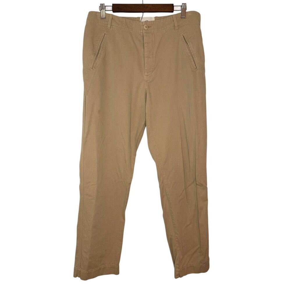 FOLK Women’s Straight Leg Tan Trouser Button Fly Size 4 NWOT